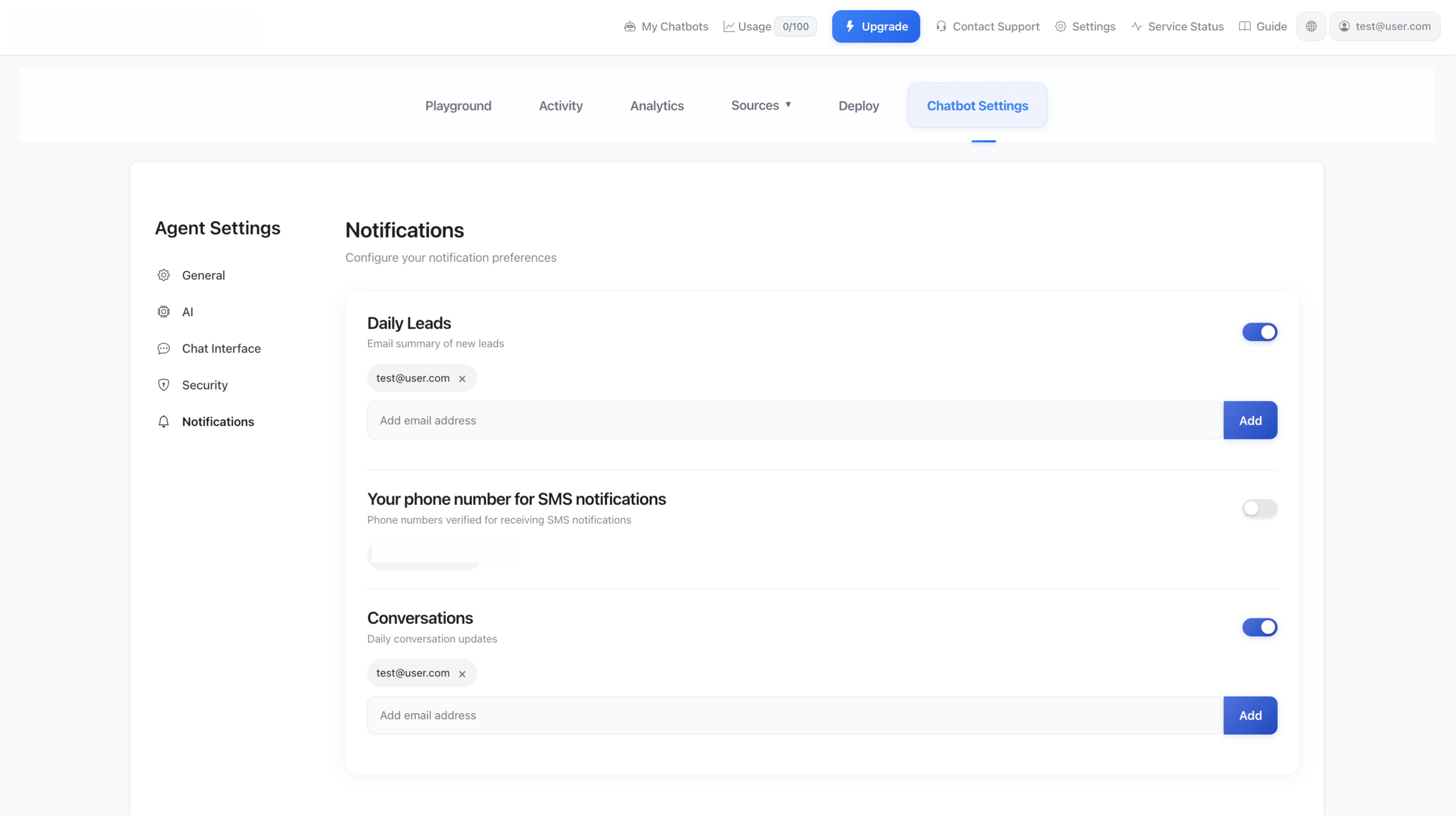 Benachrichtigungseinstellungen