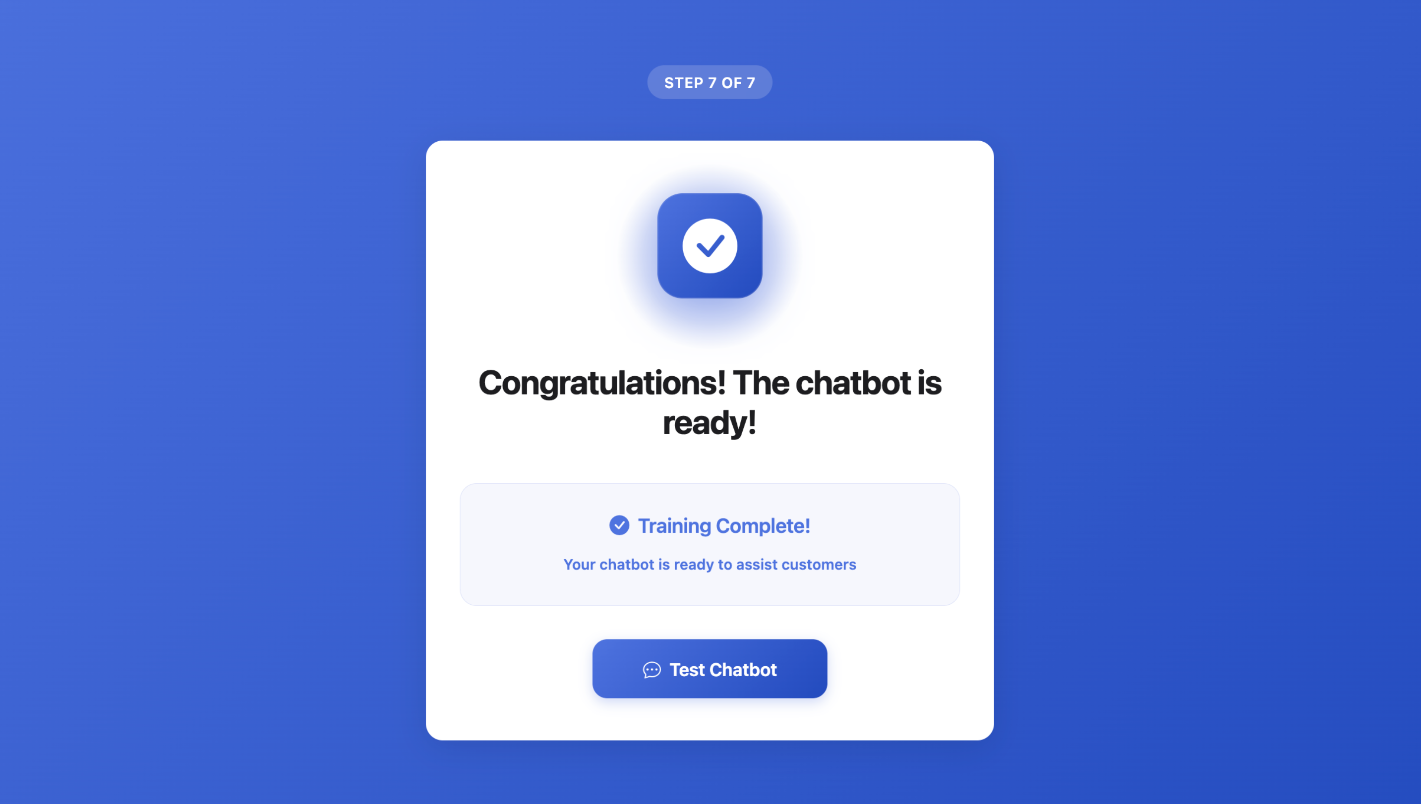 Modell wird trainiert